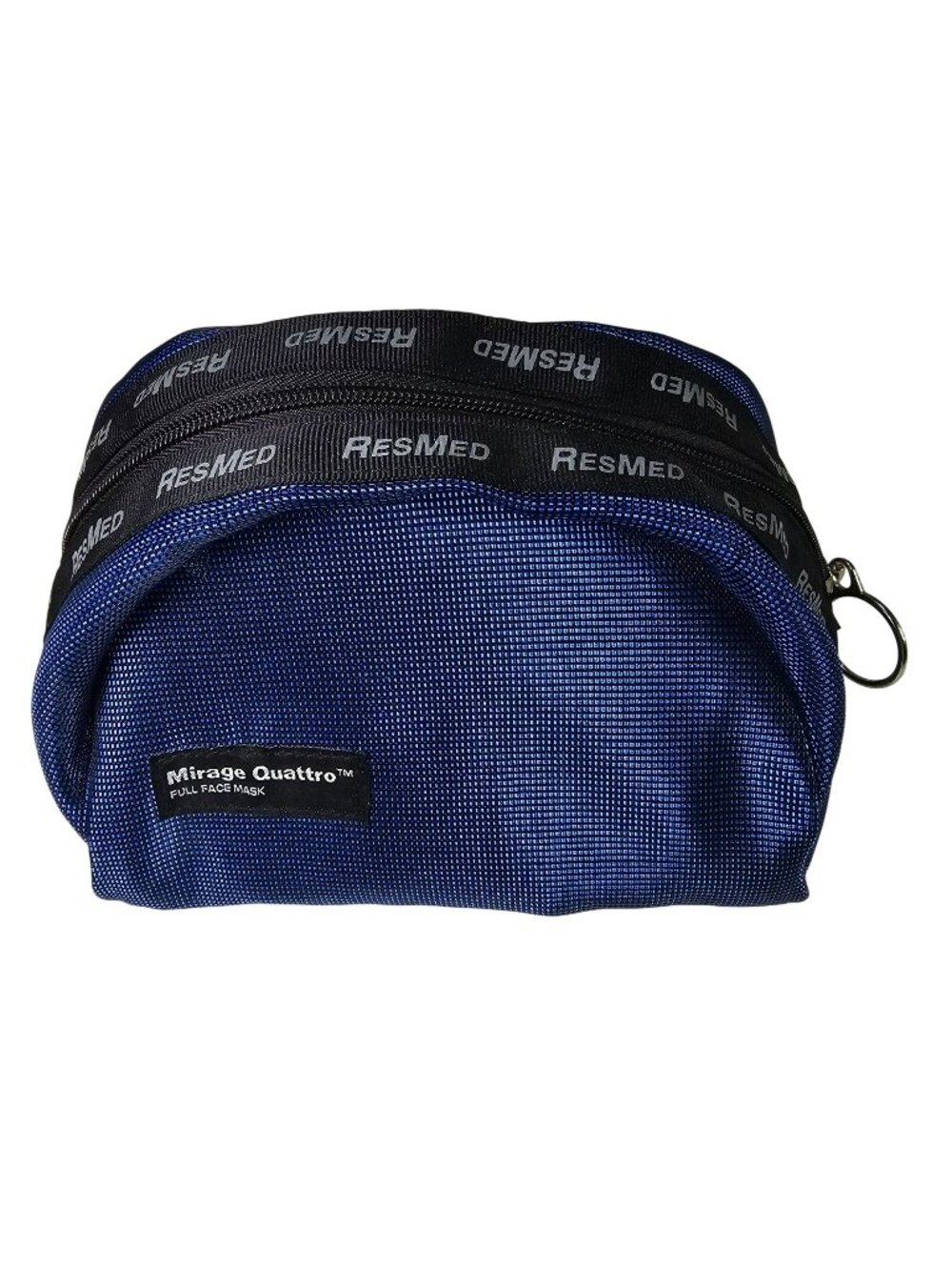 ResMed Mirage Quattro Full Face Mask Portable Storage Bag Blue 9" x 4"